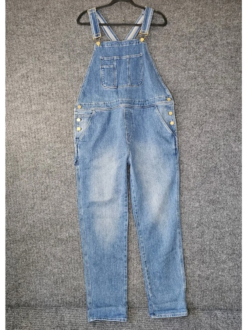 FRAME Denim Le Garcon Overalls sz Large L jeans crop boyfriend